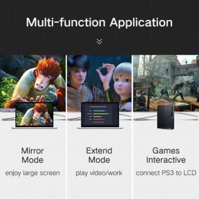 Кабель мультимедийный HDMI to HDMI 3.0m HD101 Round (Yellow/Black) Ugreen (10130) | Зображення 3