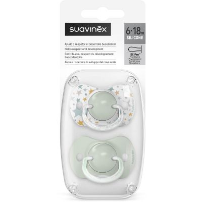 Пустышка Suavinex Dreams фізіологічна 2 шт, 6-18 місяців, зелена (308275) | Зображення 4