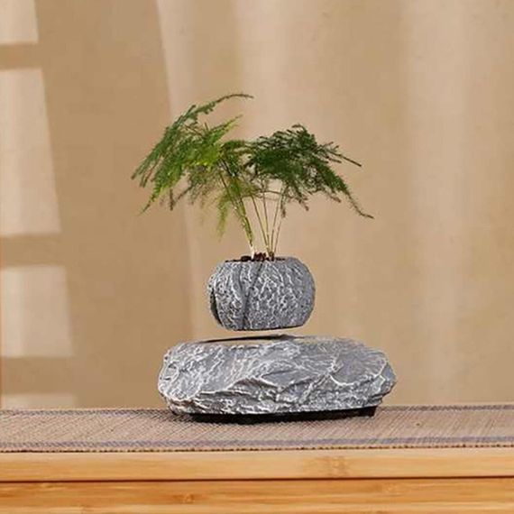 Магнітний левітаційний горщик для рослин HCNT Magnetic Levitating Pot M5B-P Grey | Зображення 1