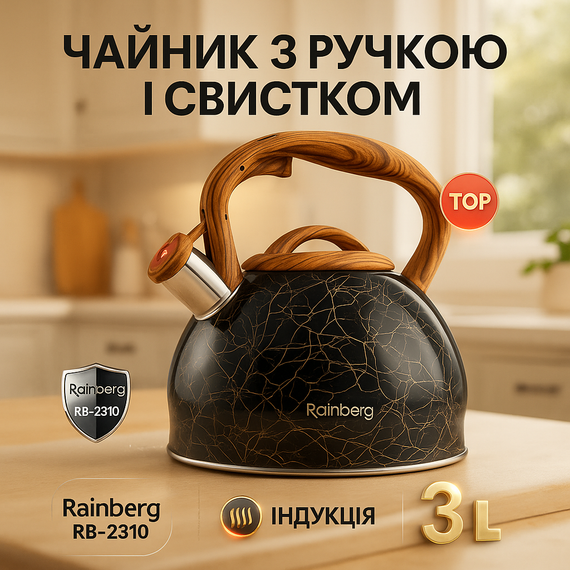 Чайник для води на газ, Чайник для приготування чаю зі свистком зі свистком електроплити JF-28