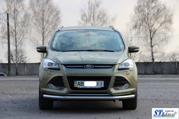 Передняя защита ST008 (нерж.) 51 мм для Ford Kuga/Escape 2013-2019 гг | Зображення 2