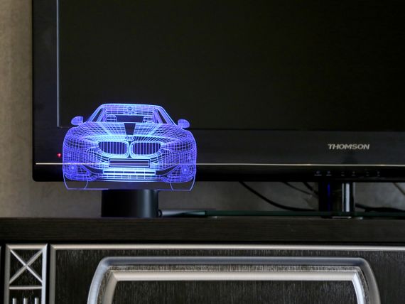 3D світильник нічник з пультом "Автомобіль 10"  3DTOYSLAM | Зображення 2