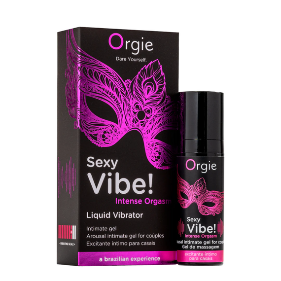 Рідкий вібратор Orgie SEXY VIBE! Intense Orgasm, 15мл (фіолетовий) – Збудливий ефект для інтенсивних оргазмів | Зображення 1