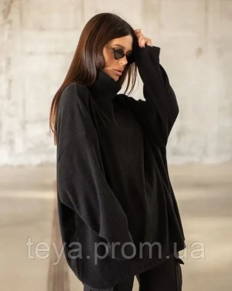 Светр колір чорний розміри S, M, XL, L FI_006495 | Зображення 1