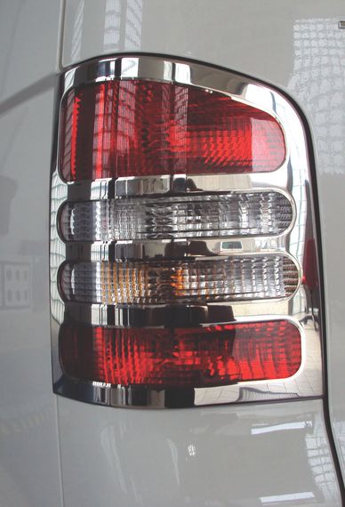 Накладки на стопи (2 шт., нерж) 2 двері, Carmos - Турецька сталь для Volkswagen T5 2010-2015 рр