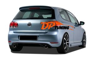 Задній дифузор DPT V-1(чорний глянець) для Volkswagen Golf 6 2008-2014 рр
