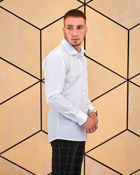 Сорочка класична білий S M | Зображення 6