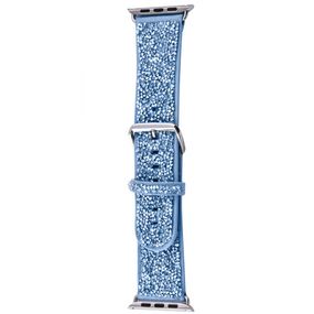 Ремінець Bling World Rock Diamond для Apple Watch 42(ser.1-3)/44/45/46/49mm Блакитний