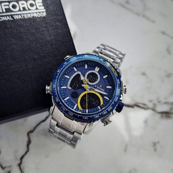 Чоловічий годинник Naviforce  9182  Silver/Blue | Зображення 1