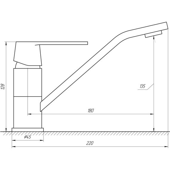 Змішувач для кухні Globus Lux Laguna GLA-0203Q | Зображення 1