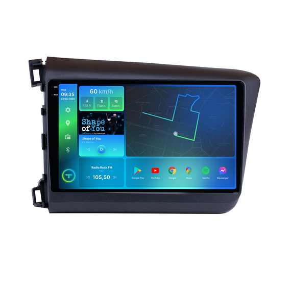 Штатна магнітола Torssen 2K Honda Civic 2012+  FL9 4+64Gb 4G Carplay DSP | Зображення 1