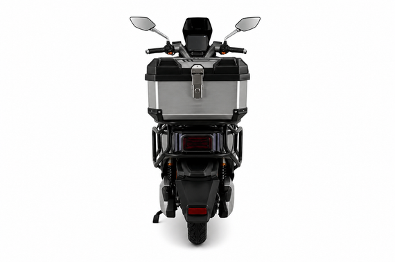 Електроскутер 2000W V-1 LFP 76.8 V 30 Ah LiFePO4, запас ходу 80 км, міський електроскутер із кофром Сірій | Зображення 4