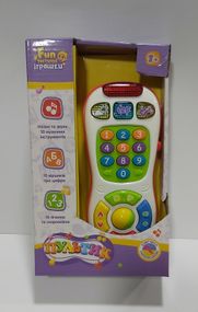 Пульт 7390 UA LimoToy 17,5см,обуч(цифр,муз.инстр),муз(укр) в коробке (6903172722012) Бело-красный