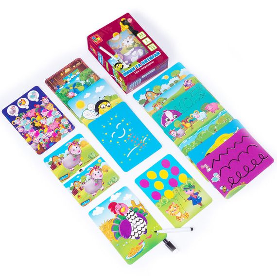 Настольная игра Пиши и вытирай "Ферма" Vladi Toys VT5010-19 укр | Зображення 1