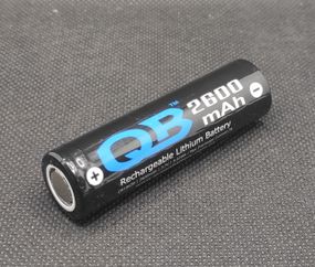 Аккумулятор высокотоковый QB 18650 3,7V 2600mA (7A) 1шт.