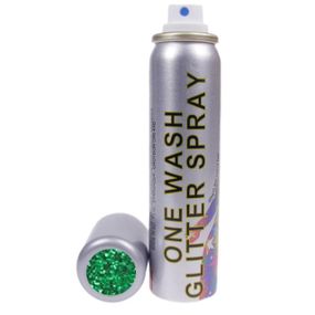 Глиттерный спрей для волос Зеленый Stargazer One Wash Glitter Spray GREEN 75 мл