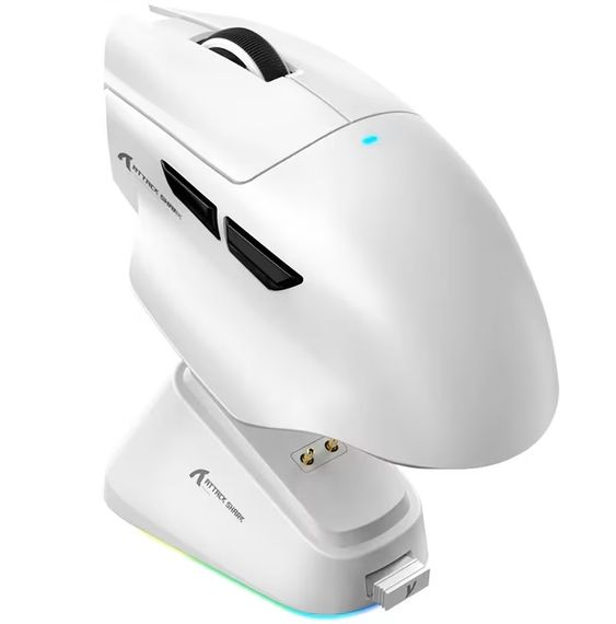 Ігрова миша Attack Shark V6 бездротова White PAW3311