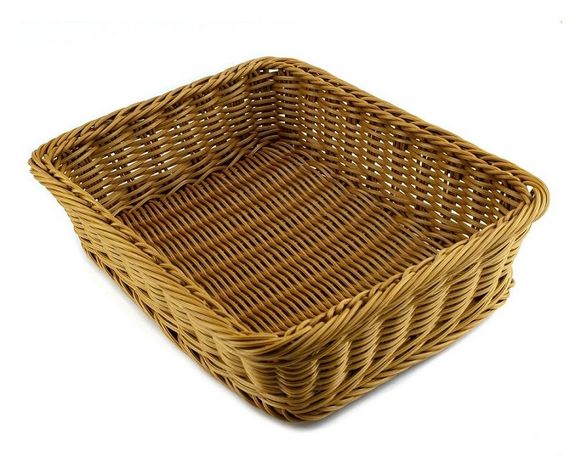 Кошик прямокутний з поліротанга 32×26,5×8,5 см