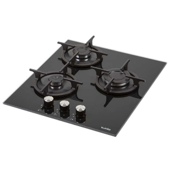 Газова поверхня Ventolux HG430-G3G CS (BK) чорне скло газ контроль | Зображення 1