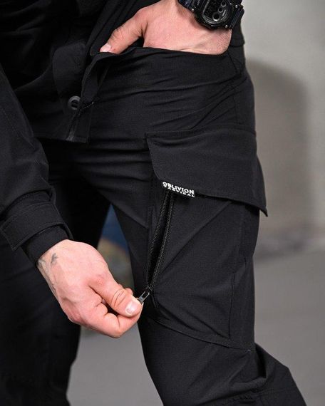 Літній міський тактичний костюм URBAN чорний поліція ПП7691 | Зображення 6
