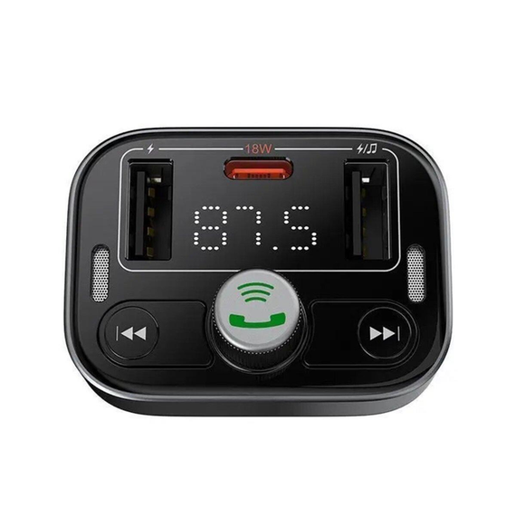 FM-модулятор Baseus S-09 Pro Series Car FM Transmitter Cluster Black | Зображення 4