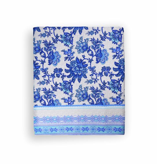 Скатертина Home Line 66684 Україна 150x220  Бавовна Блакитний