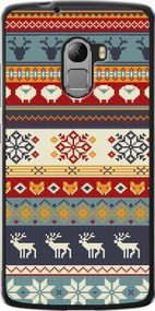 Чехол на Lenovo A7010 Рождественский орнамент "3303u-232-17620"