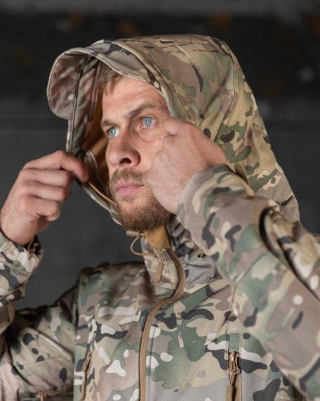 Весняна тактична куртка Soft Shell Silver Knight Windstoper мультикам ОР1234 | Зображення 3