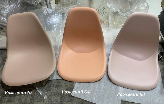 Стул обеденный пластиковый на буковых ножках Nik N Eames DSW, цвет сиденья Розовый 63 | Зображення 2