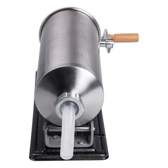 Шприц для ковбаси ручний 3 л горизонтальний ковбасний шприц з нержавійки для фаршу 4 насадки 16788-4 | Зображення 8