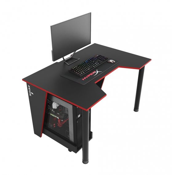 Стол геймерский ZEUS GAMER-1 черно-красный | Зображення 5