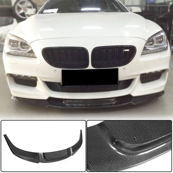 Накладка на передній бампер Lip V2 (для M-Sport, Карбон) для BMW 6 F12/F13/F06 2011-2018 рр