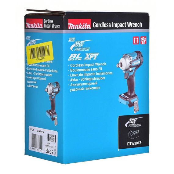 Гайкокрут акумуляторний Makita DTW301Z (330 Нм, 1/2", LXT, без акумуляторів та зарядного пристрою) | Зображення 7