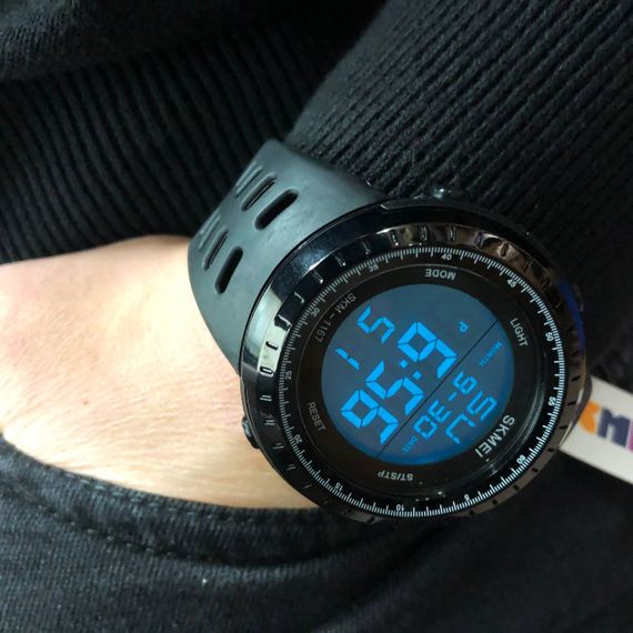 Чоловічі водостійкі кварцові годинники SKMEI 1167BK, Армійські годинники мілітарі YZ-86 | Зображення 7