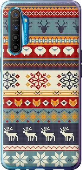 Чехол на Realme XT Рождественский орнамент "3303u-1868-17620"