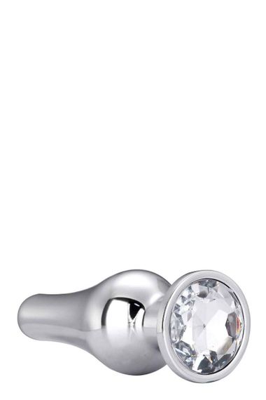 DT21825 анальна пробка конічної форми Dream Toys GLEAMING LOVE SILVER PLEASURE PLUG L | Зображення 3