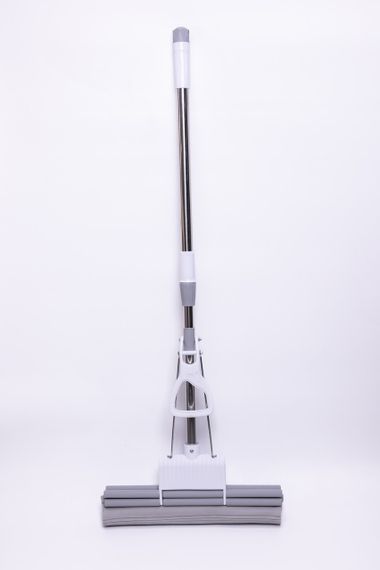 Швабра губка для миття підлоги з віджиманням швабра 38 (см) телескопічна самовіджимна HP-35015-33 | Зображення 1