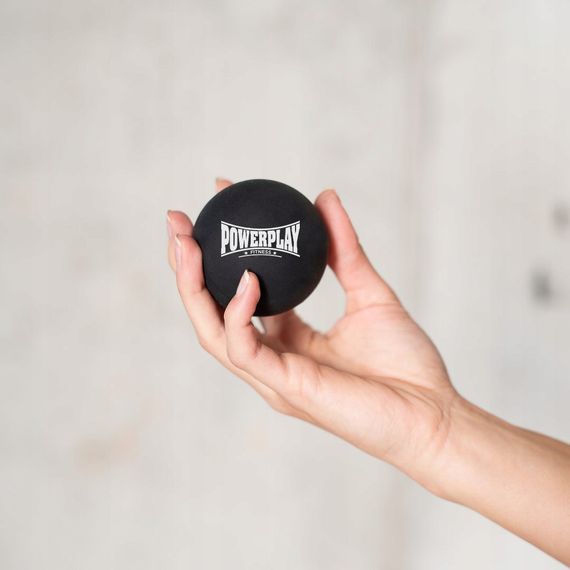 Массажный силиконовый мяч Паверплей PP-4354 Silicone Lacrosse Ball (6.3см.) Черный | Зображення 1