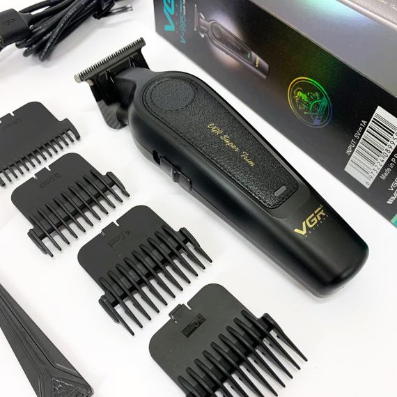 Акумуляторна машинка для стрижки VGR V-995 + 4 насадки, 2000 мАг, USB | Зображення 7