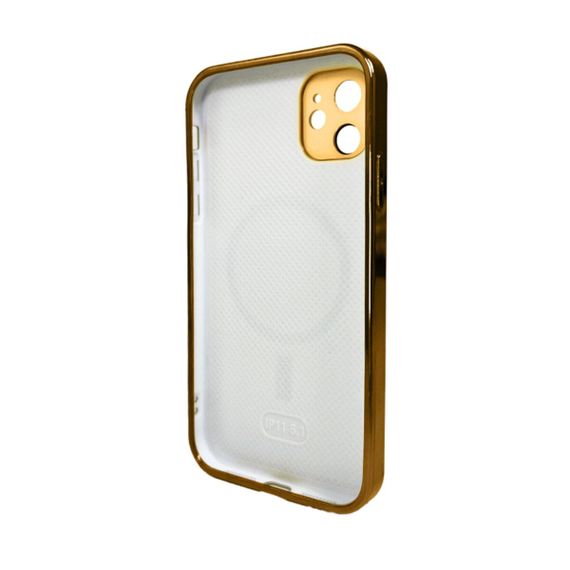Чохол для смартфона AG Glass Sapphire Frame MagSafe Logo for Apple iPhone 11 Gold | Зображення 1