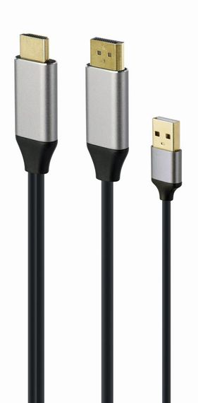 кабель-перехідник HDMI на DisplayPort Cablexpert A-HDMIM-DPM-01, 2м