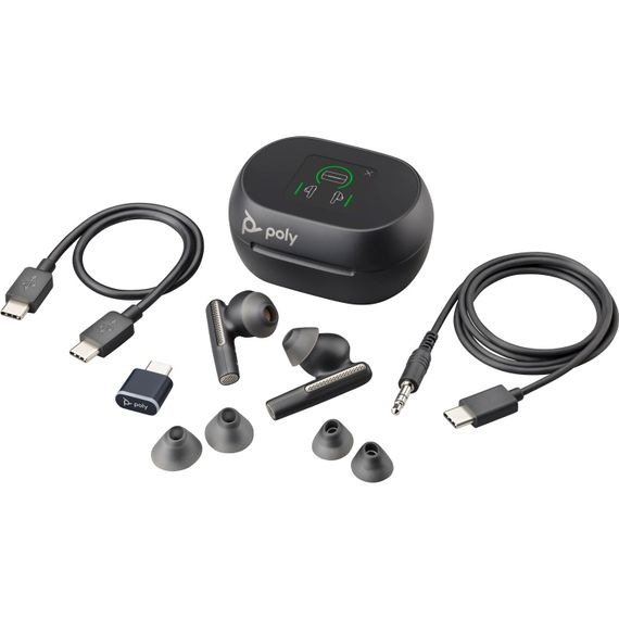 Навушники TWS Poly Voyager Free 60+ Earbuds + BT700C + TSCHC Black | Зображення 5