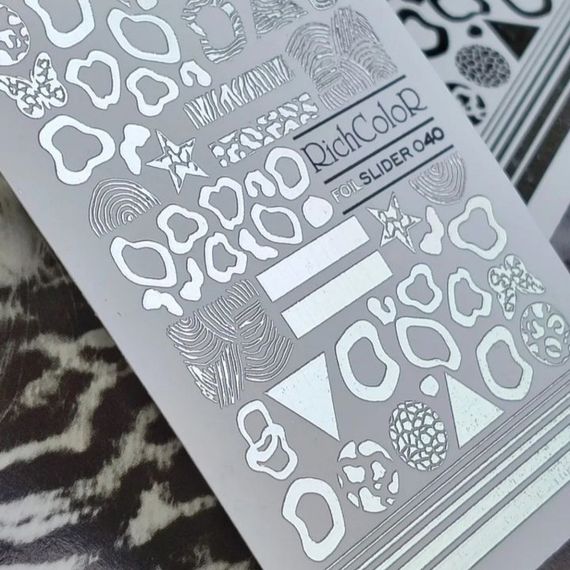 Фольгований слайдер RichColor 040 на водяній основі (6.5x9.5см)