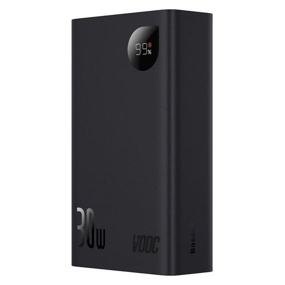 Портативний ЗП Power Bank Baseus Adaman2 Digital Display 30W VOOС OS 20000 mAh (PPAD050101) Black | Зображення 1