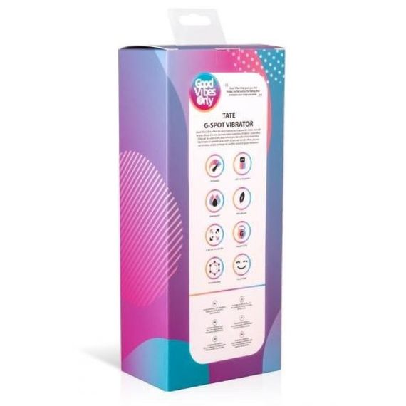 Вибратор для точки G Tate Good Vibes Only, силиконовый, голубой, 20 х 3.2 см sexstyle | Зображення 4
