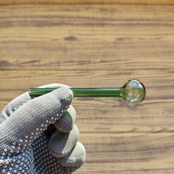 Стеклянная трубка Pocketbowl Oil Green | Зображення 1