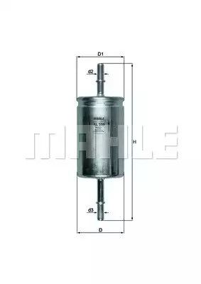 Фільтр паливний Connect 1.8 16 V 02-/Focus 1.4-2.0 16 V 99-04, MAHLE/KNECHT (KL559) | Зображення 2