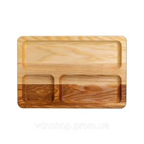 Дошка для подачі дерев'яна 30×20 см прямокутна на 3 секції T47W200