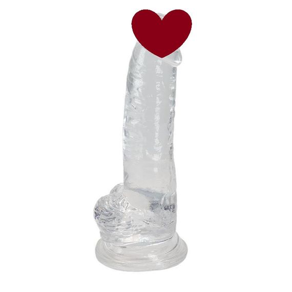Прозорий фалоімітатор Alive Jelly Dildo Torrent, ТПЕ, присоска, діаметр 4.5см, довжина 20,6см Sex Aura