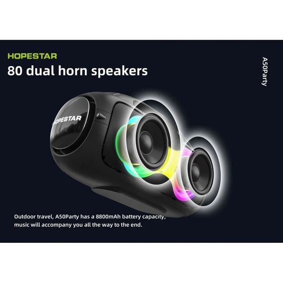 Портативна колонка з потужним звуком XPRO Hopestar Party 110 Mini (24142-01_1394) | Зображення 8